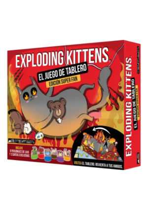 Exploding Kittens – El juego de tablero: edición Super Fan