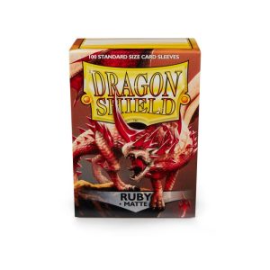 Protectores Dragon Shield Sleeves - 100 Standard - Ruby Matte