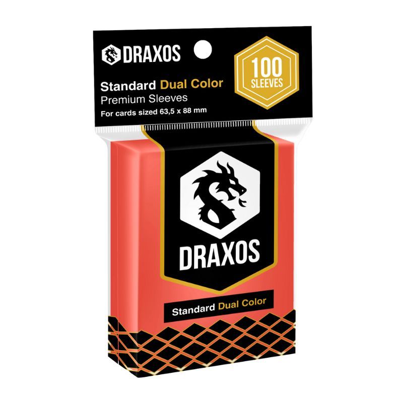 Protectores Draxos – Standard Dual Color Red 63,5x88mm