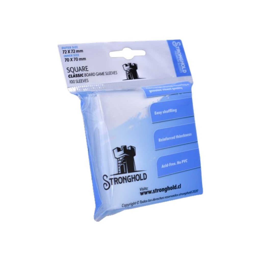 Protectores Stronghold — Square 70x70mm – caja